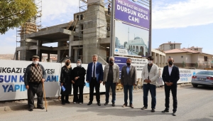 BAŞKAN PALANCIOĞLU, DURSUN KOCA CAMİ’NİN İNŞAATINI İNCELEDİ