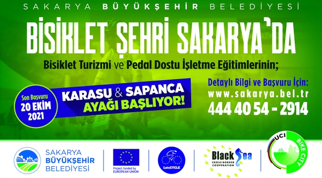 Bisiklet turizmi ve pedal dostu işletme eğitimleri Karasu ve Sapanca’da