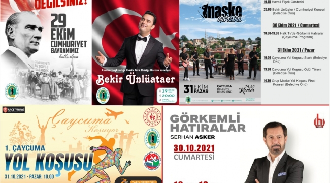 Çaycuma’da cumhuriyet coşkusu 