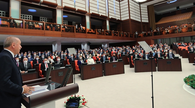 Cumhurbaşkanı Erdoğan, 27. Dönem 5. Yasama Yılı Açılış Programı'nda konuştu