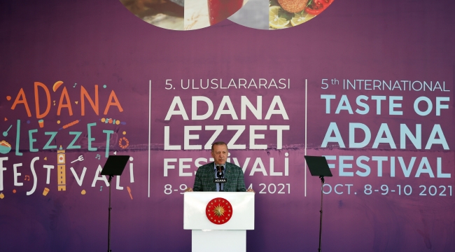 Cumhurbaşkanı Erdoğan, 5. Uluslararası Adana Lezzet Festivali açılışına katıldı