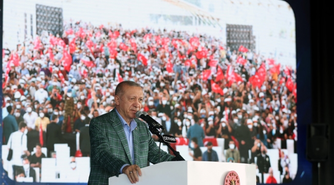 Cumhurbaşkanı Erdoğan, Adana'da toplu açılış törenine katıldı