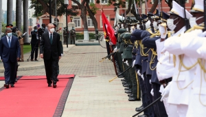 Cumhurbaşkanı Erdoğan, Angola Cumhurbaşkanlığı Sarayı’nda