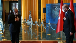 Cumhurbaşkanı Erdoğan, Cumhurbaşkanlığı Külliyesinde tebrikleri kabul etti