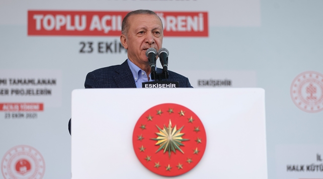 Cumhurbaşkanı Erdoğan, Eskişehir'de toplu açılış törenine katıldı