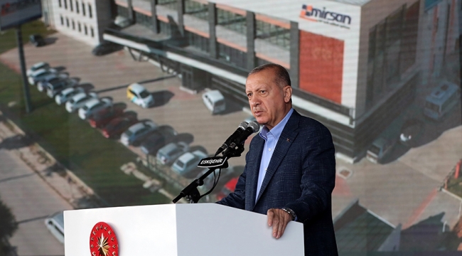 Cumhurbaşkanı Erdoğan, HAİER Beyaz Eşya Fabrikası ve 52 fabrikanın açılışına katıldı