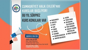 Cumhuriyet Halk Evleri'nde kurslar başlıyor