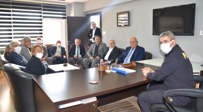 Halil Posbıyık, Emniyet Müdürü Ünlü'yü ziyaret etti