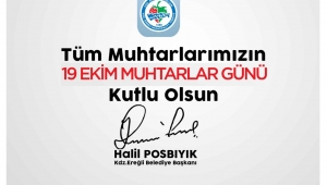 Halil Posbıyık, Muhtarlar Gününü kutladı