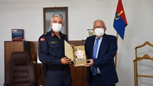Halil Posbıyık’tan Jandarma Komutanı Akca’ya ziyaret