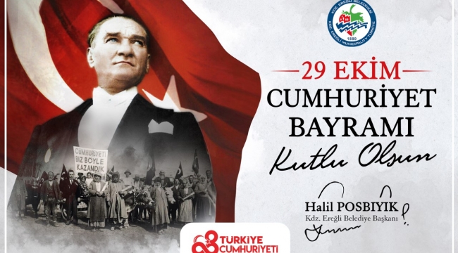Posbıyık: ''aydınlık bir Türkiye için yaşasın cumhuriyet''