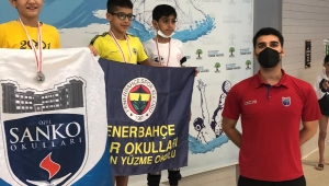 Sanko Okulları yüzmede 16 madalya kazandı