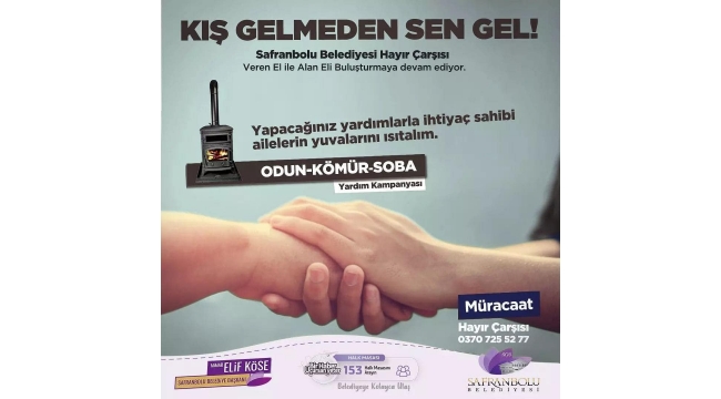 Yakacak desteği için ‘Kış Gelmeden Sen Gel’
