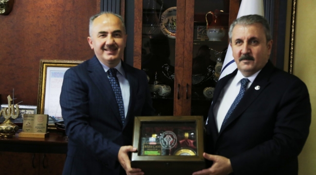 BBP Genel Başkanı Destici'den başkan Metin’e ziyaret