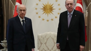 Cumhurbaşkanı Erdoğan, MHP Genel Başkanı Bahçeli’yi kabul etti