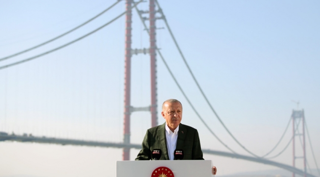 Erdoğan, Çanakkale Köprüsü Son Tabliye Montaj Töreni’nde Konuştu