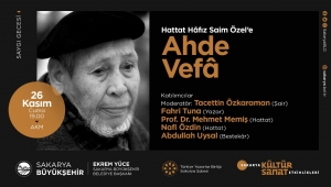 Hattat Saim Özel'e saygı gecesi