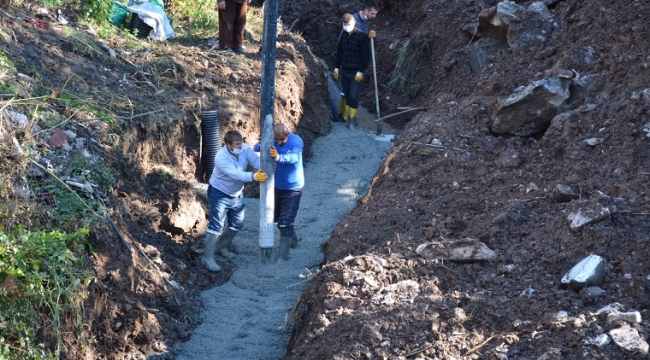 Horoz Deresi’ne 800 Metre Kanalizasyon Hattı Yapılıyor