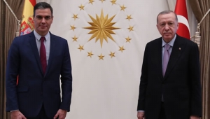 İspanya Hükûmet Başkanı Pedro Sanchez Cumhurbaşkanlığı Külliyesinde