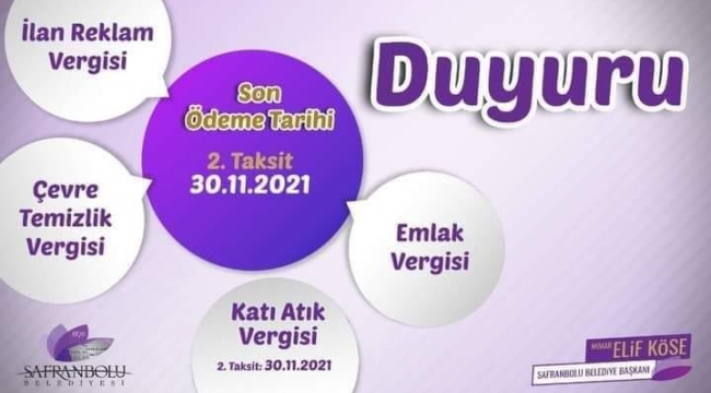 Safranbolu Belediyesi Hatırlattı: Son Gün Bugün!