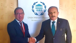  TBMM BAŞKANI ŞENTOP, PAB BAŞKANI PACHECO İLE GÖRÜŞTÜ