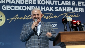 Binali Yıldırım, Pendik'teki anahtar teslim töreninde konuştu