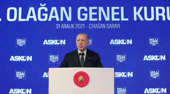 Cumhurbaşkanı Erdoğan, ASKON Genel Kurulu'nda konuştu