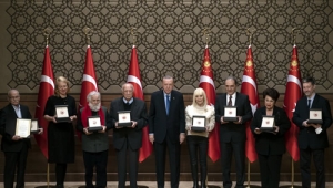 Cumhurbaşkanı Erdoğan, Cumhurbaşkanlığı Kültür ve Sanat Büyük Ödülleri Töreni'ne katıldı
