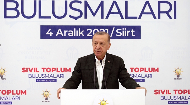 Cumhurbaşkanı Erdoğan, Siirt'te 