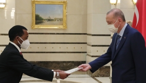 Cumhurbaşkanı Erdoğan, Tanzanya'nın Ankara Büyükelçisi Mohamed'den güven mektubu aldı
