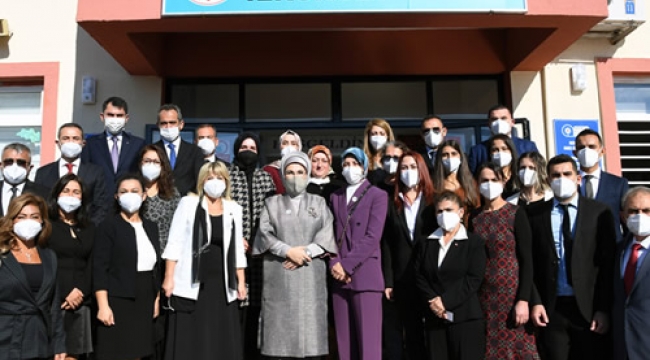 Emine Erdoğan, kütüphane açılışına katıldı
