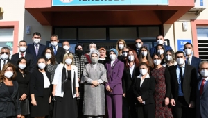 Emine Erdoğan, kütüphane açılışına katıldı