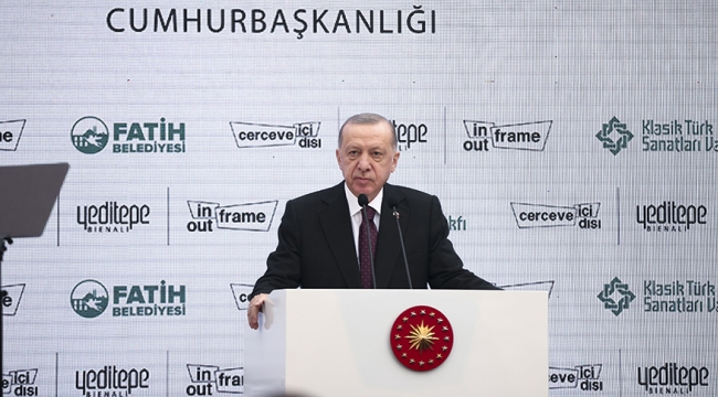Cumhurbaşkanı Erdoğan, 2. Yeditepe Bienali'nin açılışına katıldı