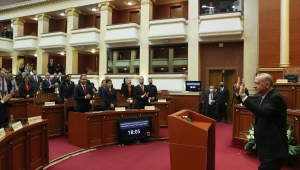Cumhurbaşkanı Erdoğan, Arnavutluk Meclisine hitap etti