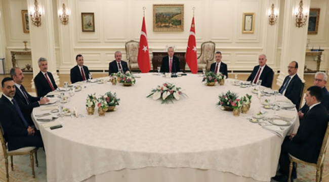 Cumhurbaşkanı Erdoğan; yasama, yürütme ve yargı organlarının temsilcileri ile bir araya geldi