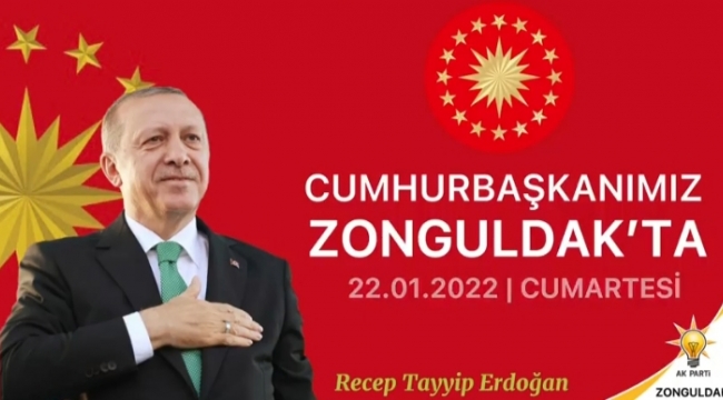 Cumhurbaşkanı Erdoğan, Zonguldak'a geliyor
