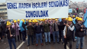 Madenci, metal işçisine destek verdi