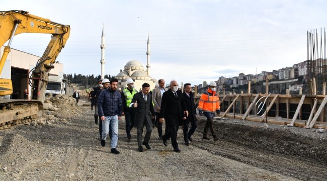 OTOGAR İNŞAATI HIZLA YÜKSELİYOR