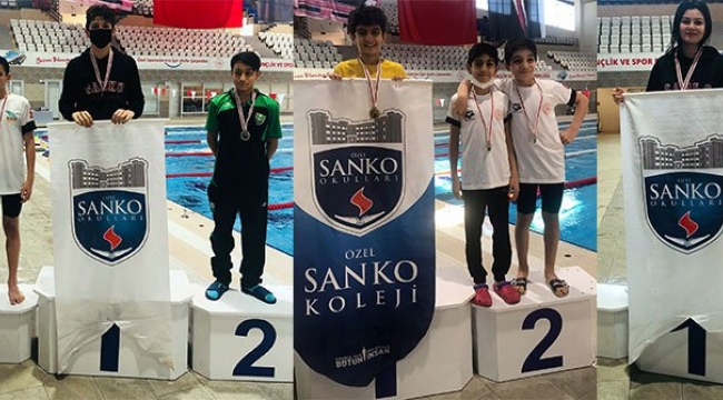 SANKO Okulları öğrencileri 27 madalya kazandı 