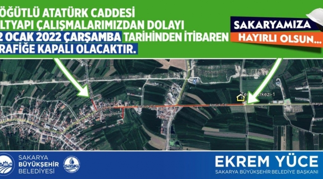 SASKİ Söğütlü'de altyapı çalışması yapacak