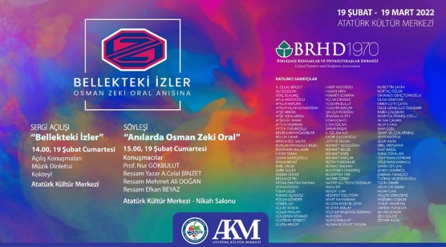 Akm, 101 Sanatçının 104 Eserinden Oluşan Sergiyle Açılıyor