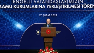 Cumhurbaşkanı Erdoğan, Engelli Kamu Personeli Atama Töreni’ne katıldı