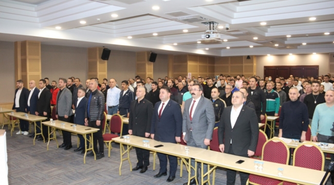 GMİS Karadon Şubesi Gelik İşletmesi taban eğitim seminerleri yapıldı