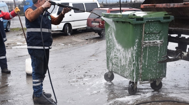 Kdz. Ereğli'de, 3 Bin Çöp Konteyneri Dezenfekte Ediliyor