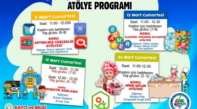 Oyuncak Evi Mart Ayı Programı Açıklandı