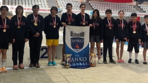 SANKO Okulu öğrencileri 2 birincilik kupası ve 57 madalya kazan