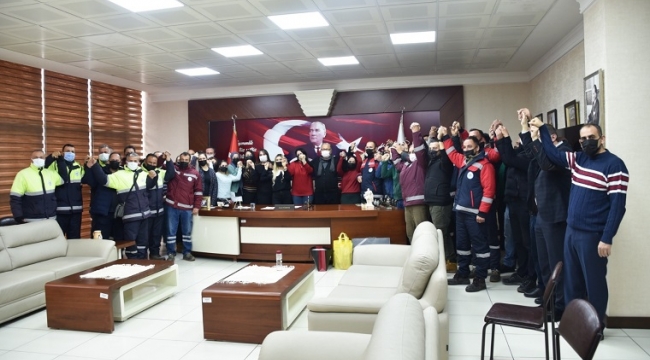 Belediye İşçisi, Başkan Posbıyık’a Teşekkür Etti