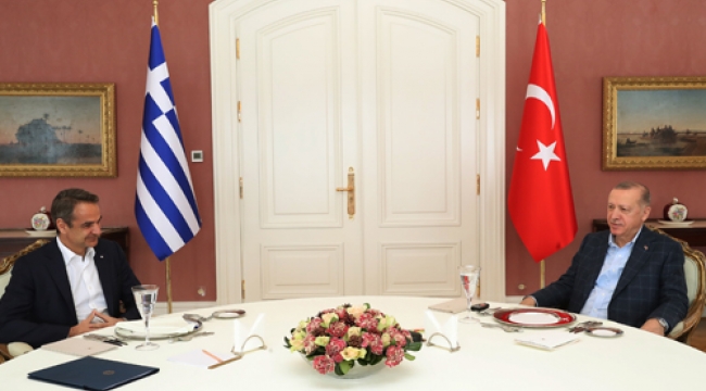 Cumhurbaşkanı Erdoğan, Yunanistan Başbakanı Miçotakis ile görüştü