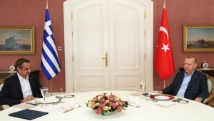Cumhurbaşkanı Erdoğan, Yunanistan Başbakanı Miçotakis ile görüştü