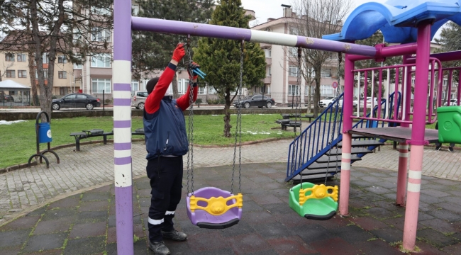 Düzce'de parklar bahara hazırlanıyor